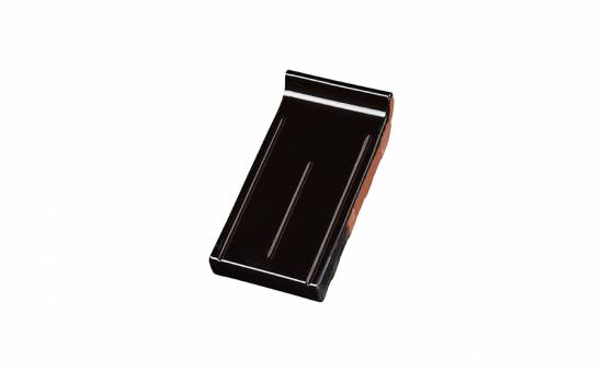 Клинкерный завершающий водоотлив Terca Black shine, 215*105*30 мм