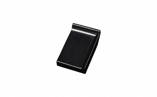 Клинкерный завершающий водоотлив с бортиком правый Terca Black, 160*105*30 мм
